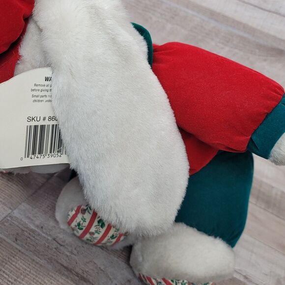 Vintage Christmas Bunny Plush DanDee Boy Girl Holiday Kids Kay Bee Toys - Picture 15 of 16